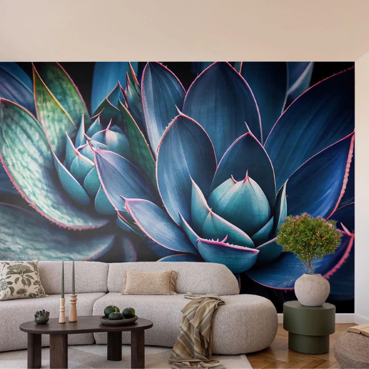 Tapet Standard Eco - Forța vitală - Flori, Botanică, Suculent - 150x105 cm