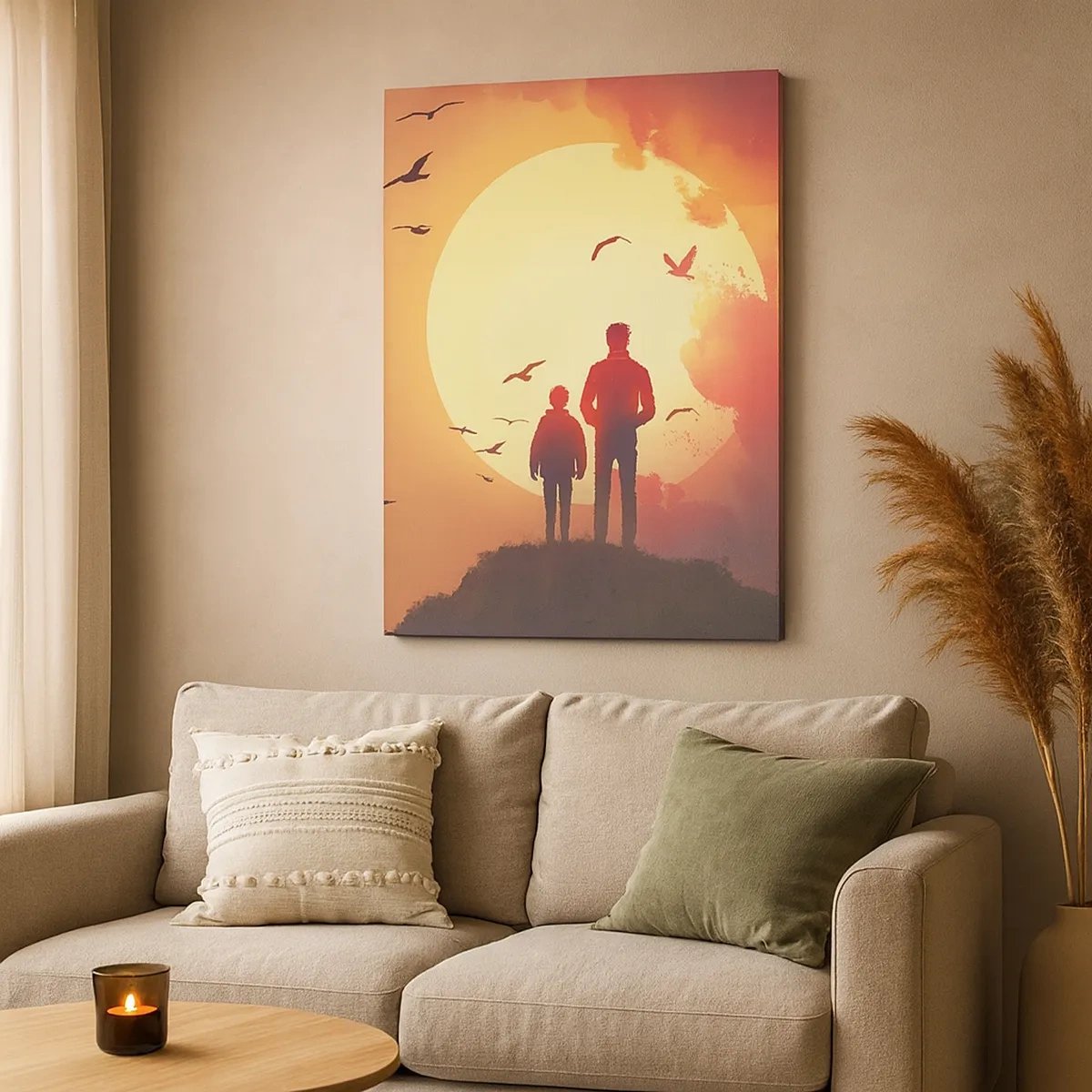 Tablou pe pânză - Față în față cu soarele - 50x70 cm