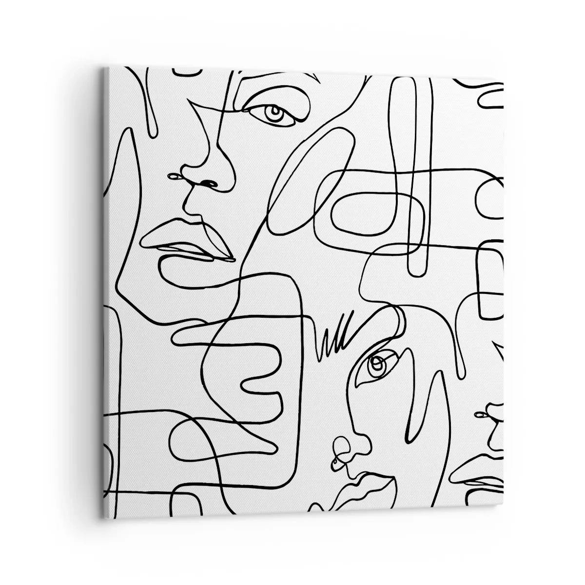 Tablou pe pânză - Într-o încurcătură de emoții - 50x50 cm