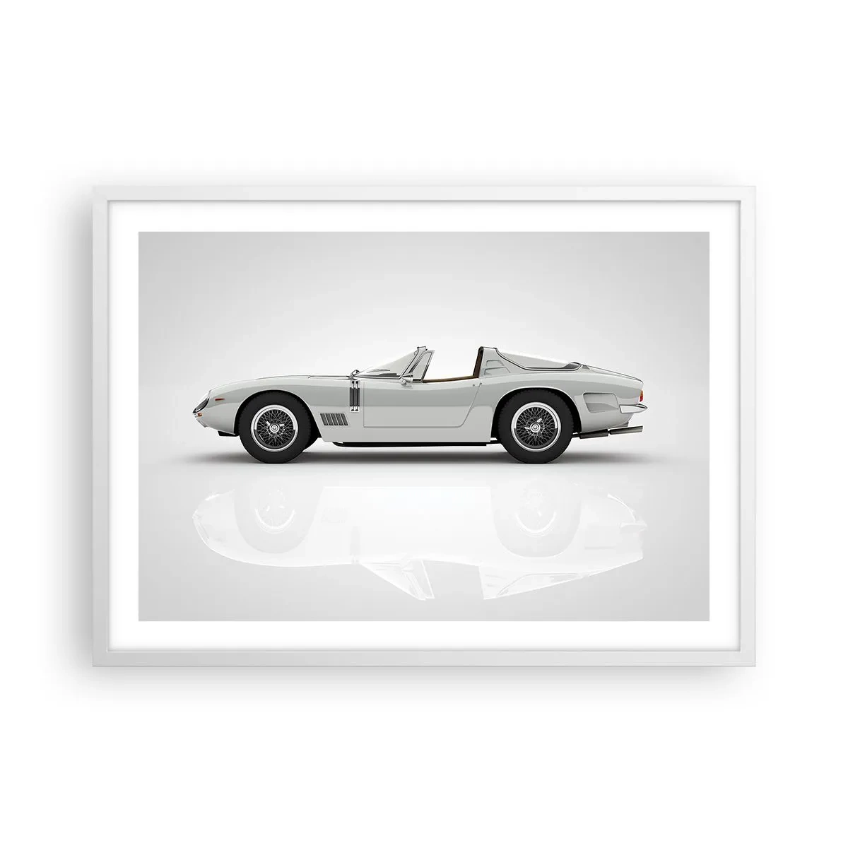 Poster în ramă albă - Promisiunea distracției - 70x50 cm