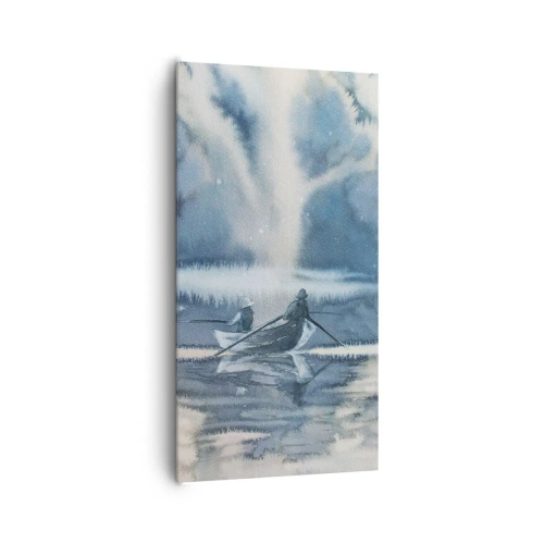 Tablou pe pânză - Pescarii în paradisul lor - 65x120 cm