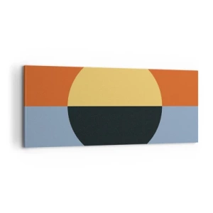 Tablou pe pânză - O compoziție de căldură și răcoare - 100x40 cm