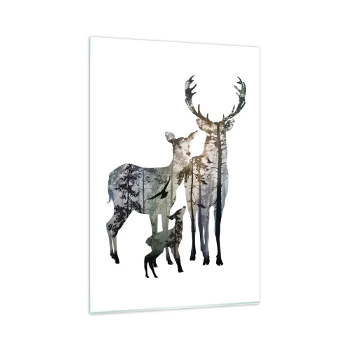 Tablou pe sticlă - Fotografie de familie - 80x120 cm