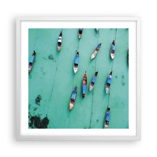 Poster în ramă albă - În așteptare - 50x50 cm