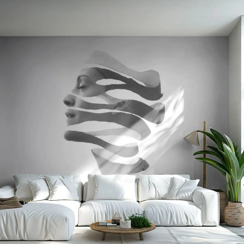 Tapet Premium Sand - Un portret suprarealist - Abstracția, Bucată, Femeie - 100x70 cm