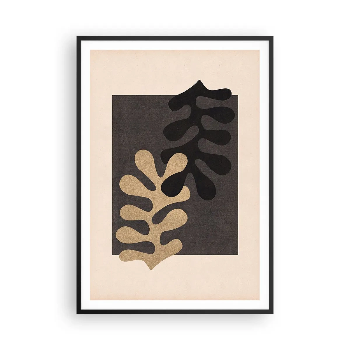 Poster în ramă neagră - Absență și completare - 70x100 cm