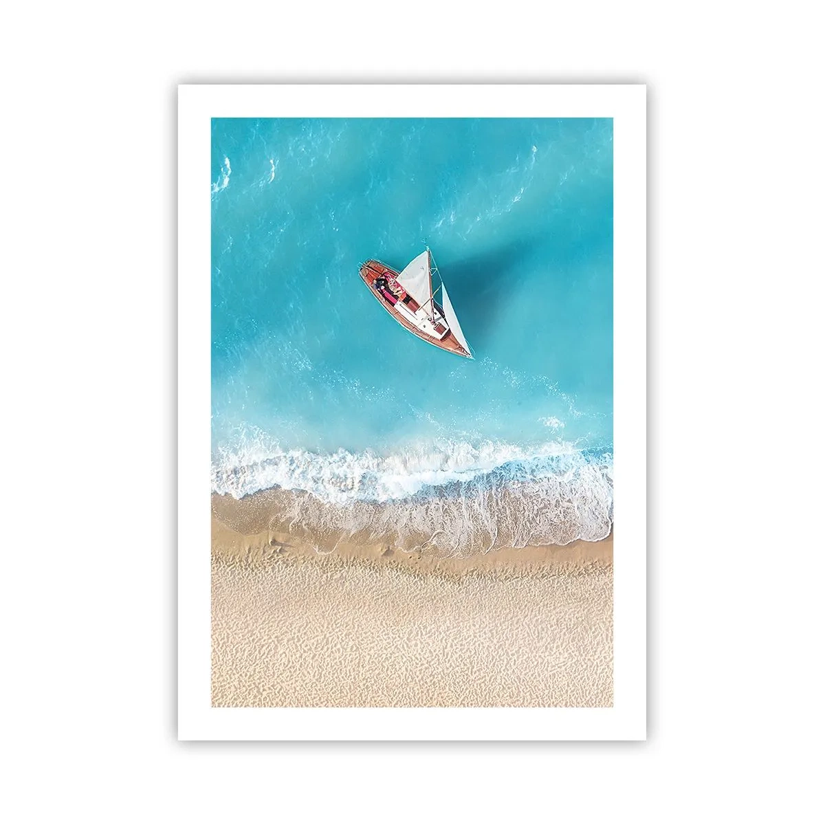 Poster - La frontieră dintre albastru și auriu - 50x70 cm