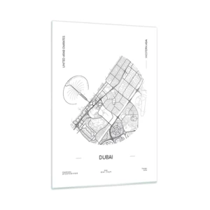 Tablou pe sticlă - Anatomia Dubaiului - 50x70 cm