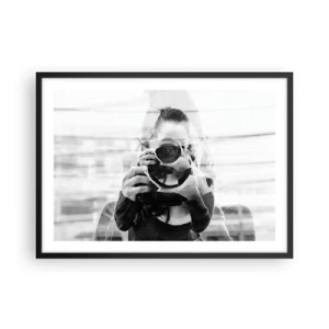 Poster în ramă neagră - Creator și material - 70x50 cm