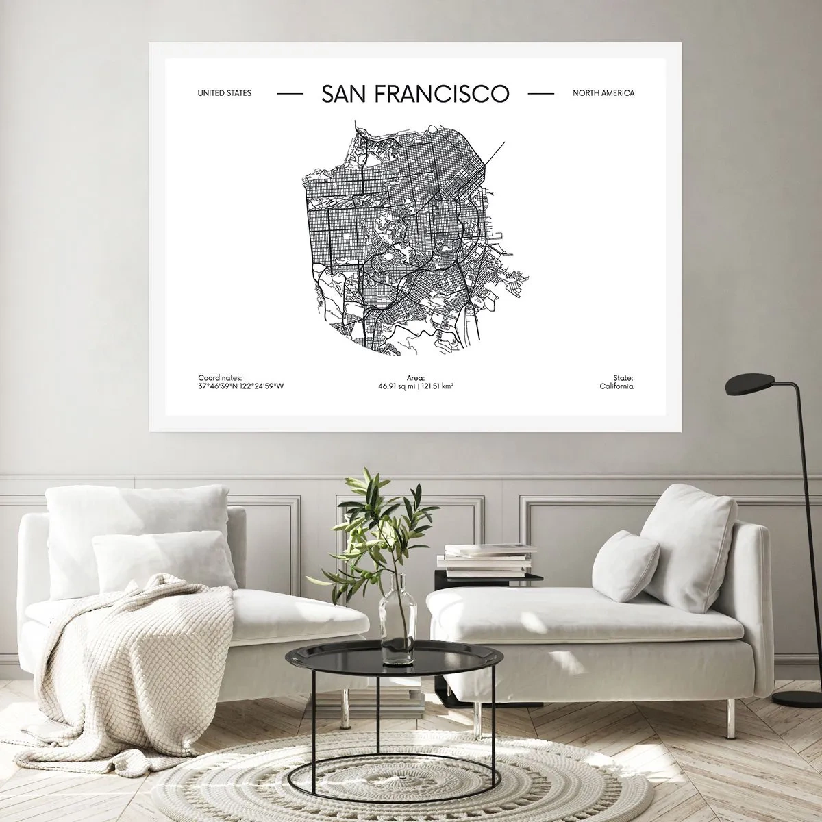 Poster - Anatomia San Francisco - 100x70 cm
