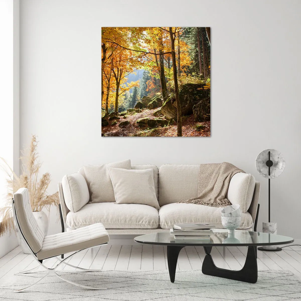 Tablou pe sticlă - Timp de relaxare - 60x60 cm