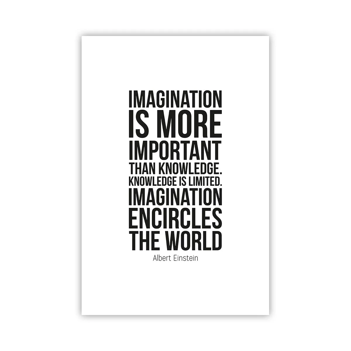 Poster - Einstein despre puterea imaginației - 61x91 cm