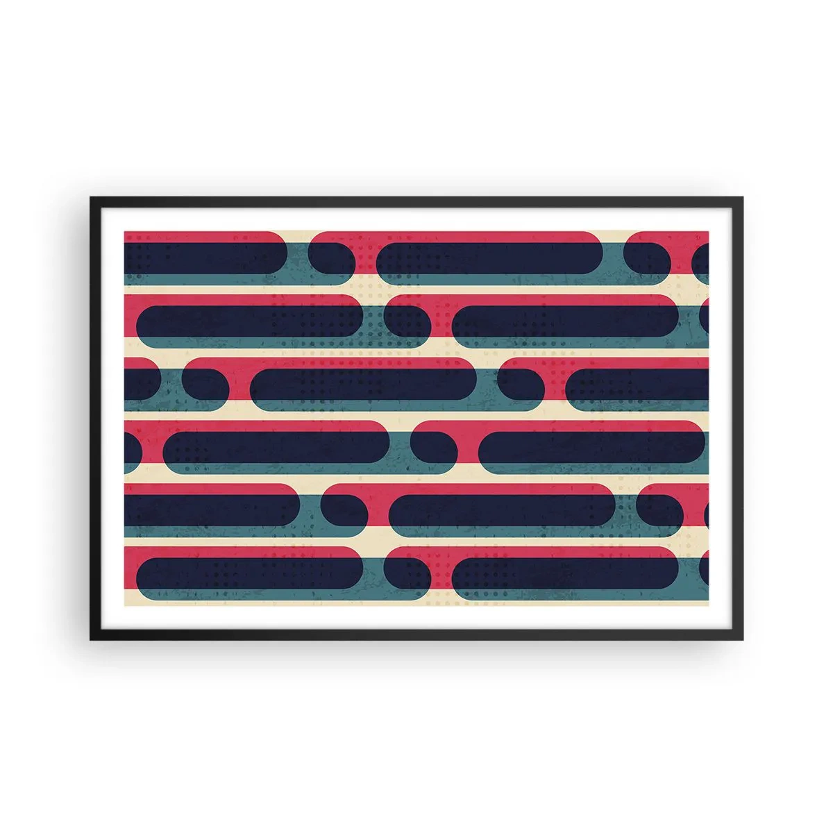 Poster în ramă neagră - Înăuntru și înainte - 91x61 cm