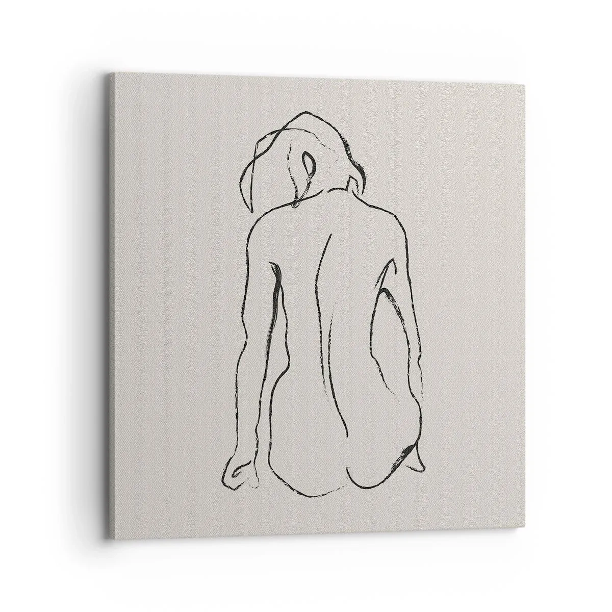 Tablou pe pânză - Nud de fată - 70x70 cm