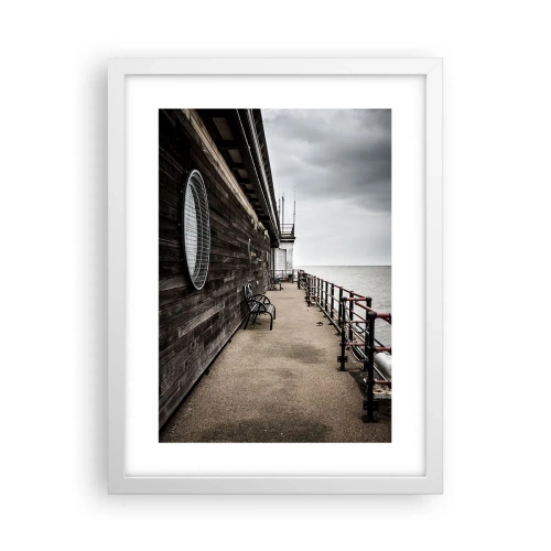 Poster în ramă albă - Timpul s-a oprit - 30x40 cm