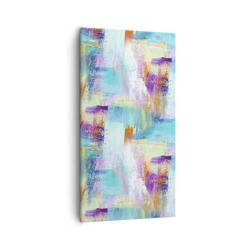 Tablou pe pânză - Mâzgălire veselă - 55x100 cm