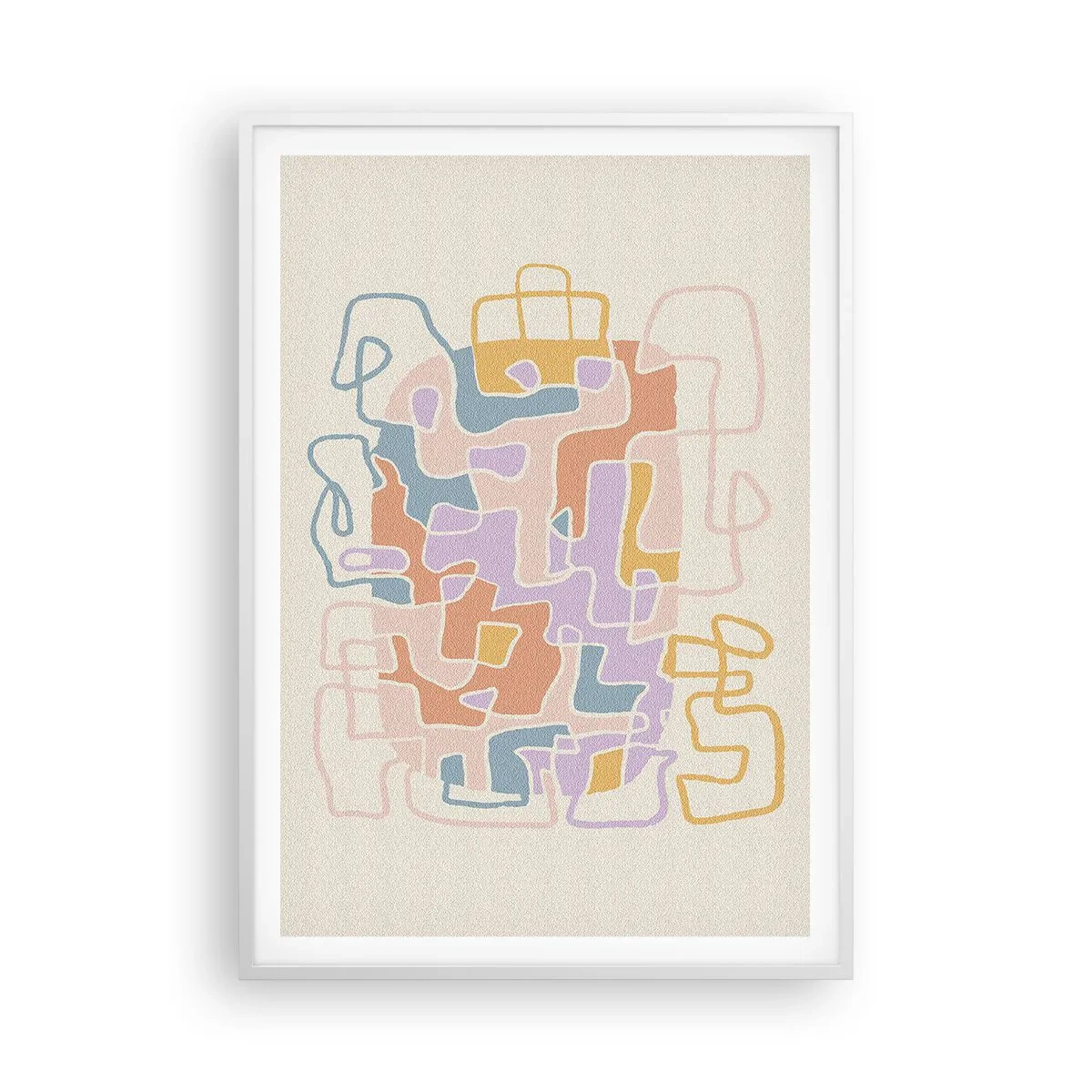 Poster în ramă albă - Labirintul - o aventură plină de bucurie - 70x100 cm