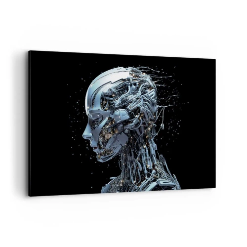 Tablou pe pânză - Tehnologia este o femeie - 120x80 cm