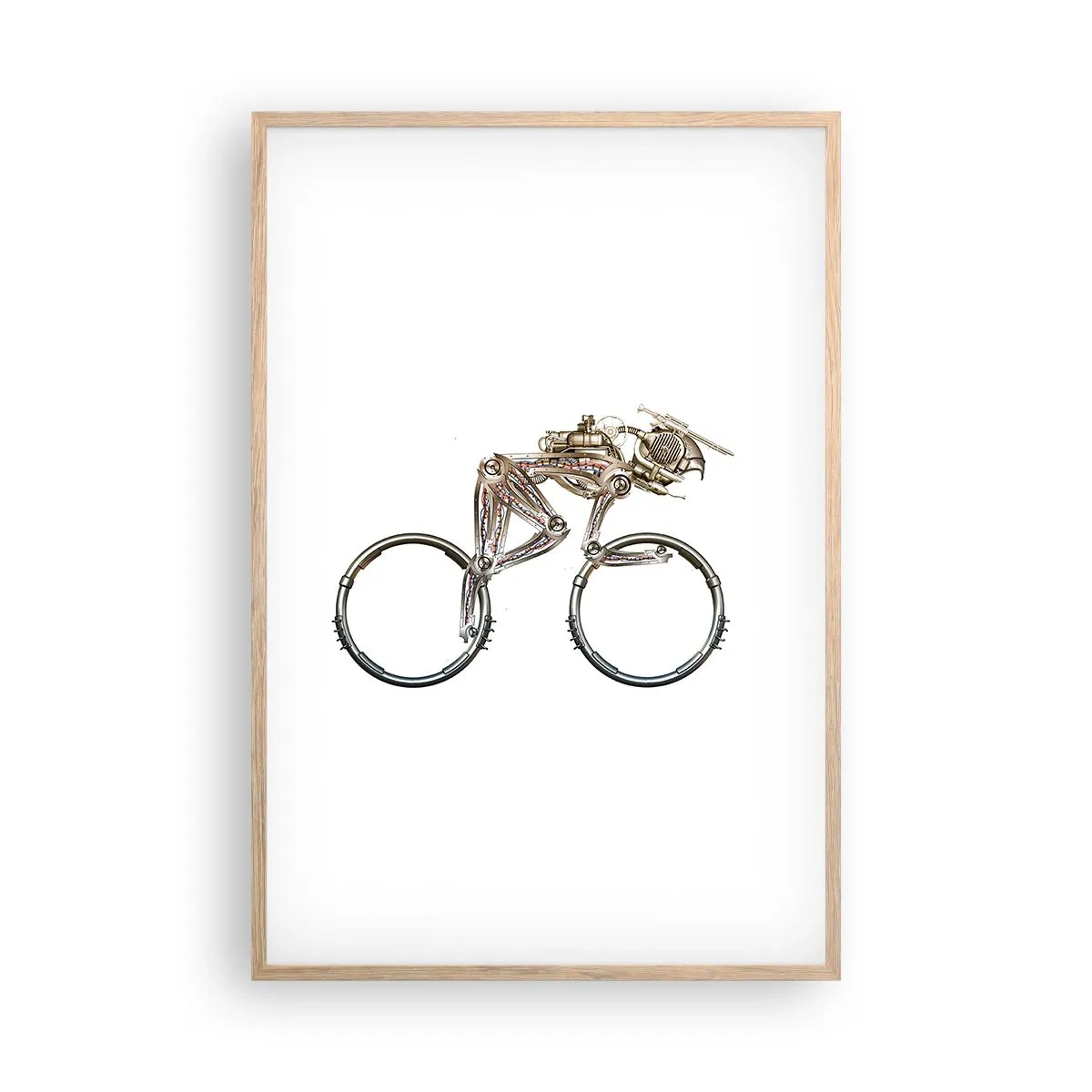 Poster în ramă de stejar deschis - O mașină grozavă - 61x91 cm