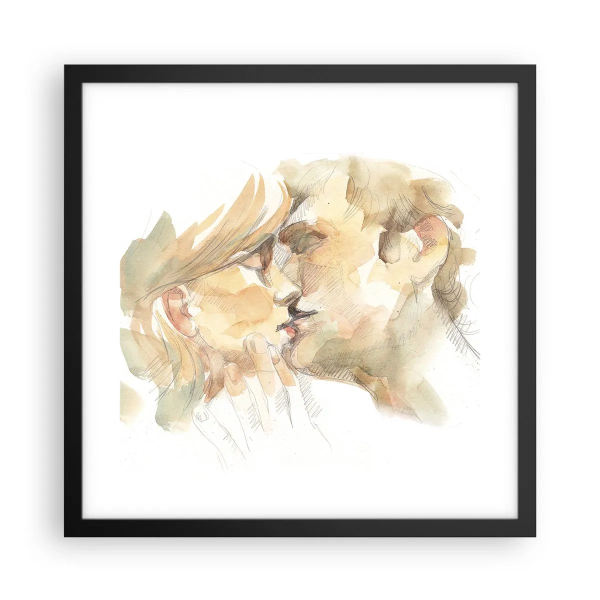 Poster în ramă neagră - Jumătatea găsită? - 40x40 cm