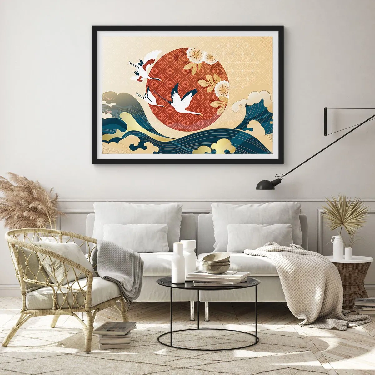 Poster în ramă neagră - O fabulă japoneză - 70x50 cm