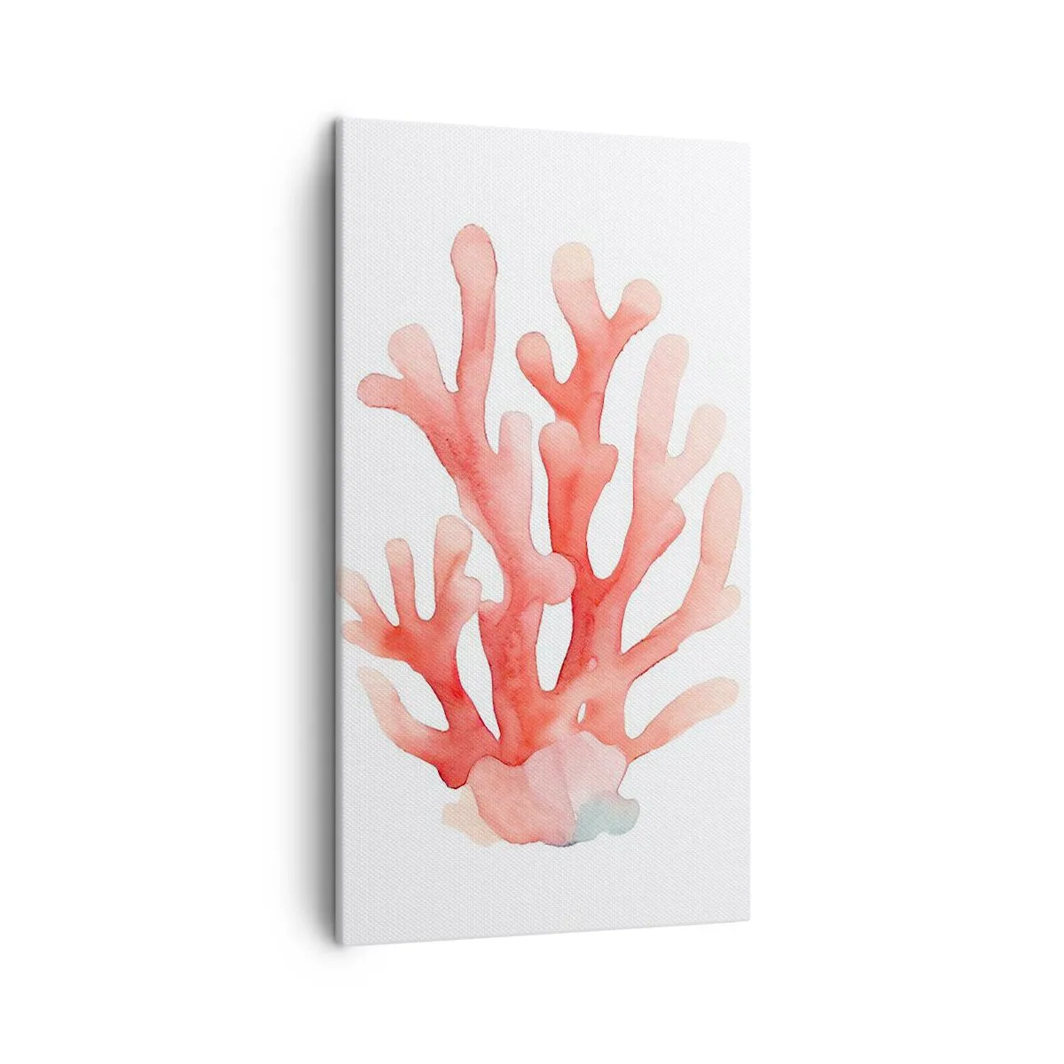 Tablou pe pânză - Culoare de coral - 45x80 cm