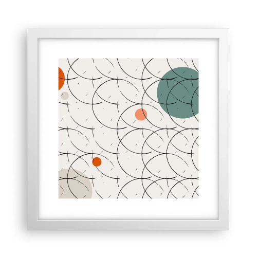 Poster în ramă albă - În spiritul pop-art - 30x30 cm