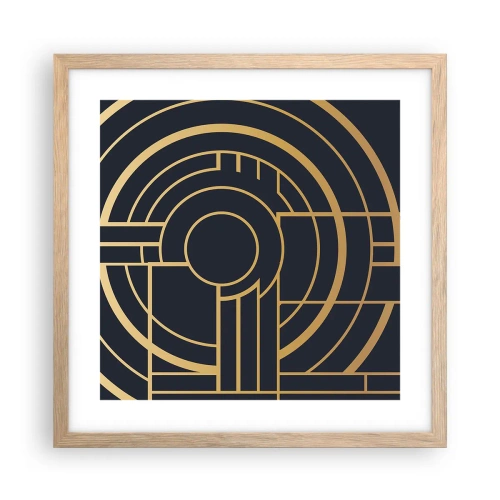 Poster în ramă de stejar deschis - Întoarcerea lucrurilor - 40x40 cm