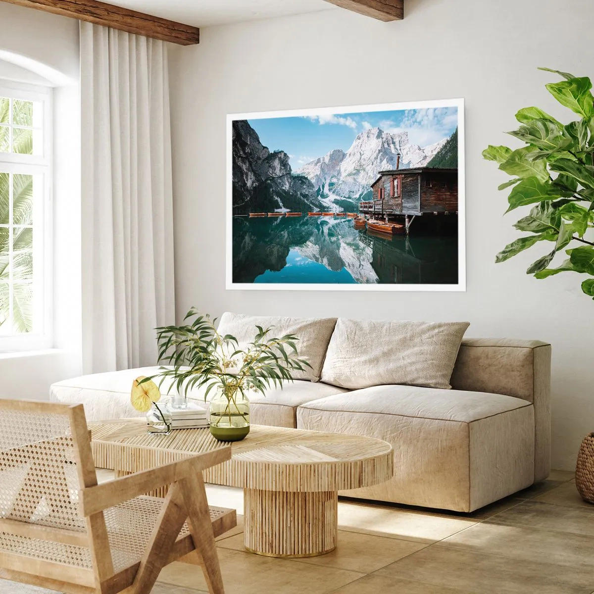 Poster - Dimineață cristalină de munte - 70x50 cm