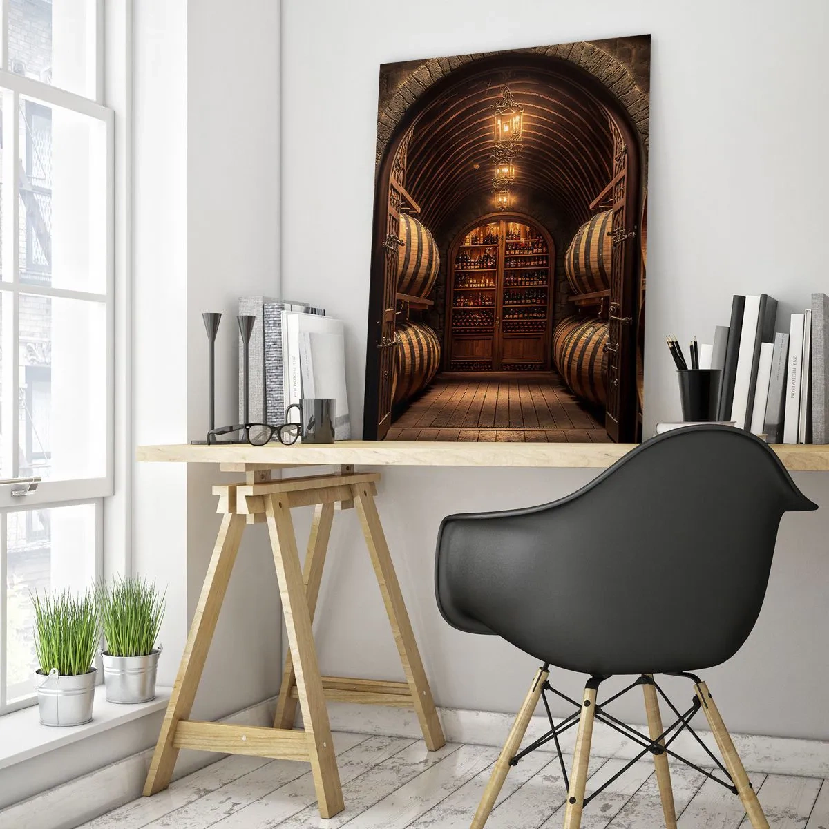 Tablou pe sticlă - Beciul cu atmosferă - 50x70 cm