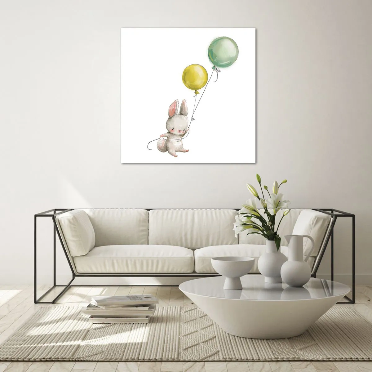 Tablou pe sticlă - Voi zbura și eu! - 40x40 cm