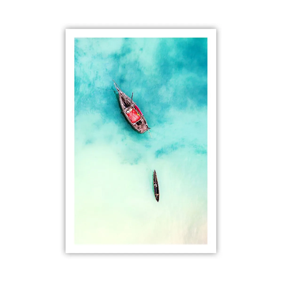 Poster - Pe plajele din Zanzibar, când apele în exces... - 61x91 cm