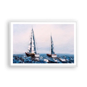 Poster în ramă albă - Frăția vântului - 91x61 cm