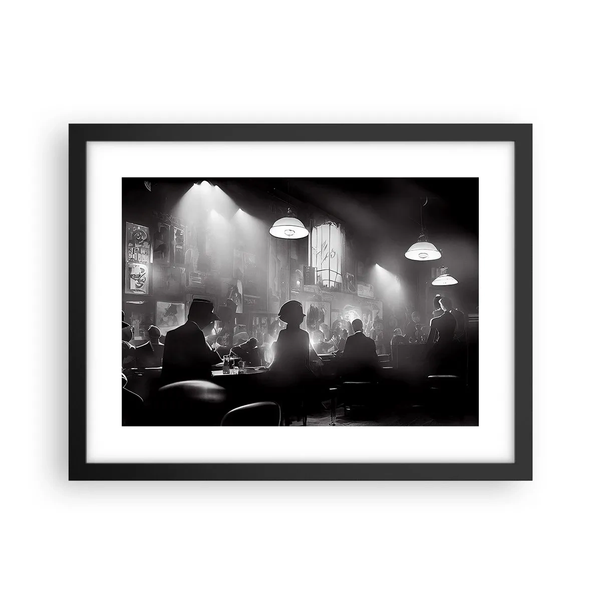 Poster în ramă neagră - În stil jazz - 40x30 cm