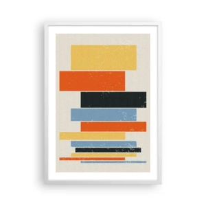 Poster în ramă albă - Înregistrare muzicală - 50x70 cm