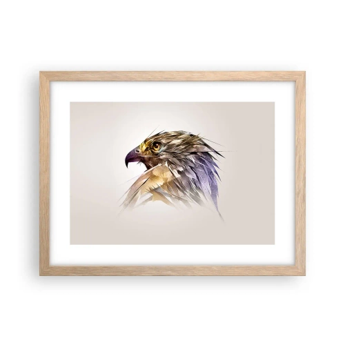 Poster în ramă de stejar deschis - Portretul unui războinic - 40x30 cm