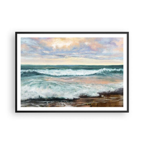 Poster în ramă neagră - Aici îți vei alina sufletul - 100x70 cm