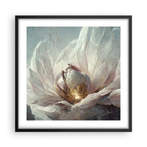 Poster în ramă neagră - Înflorește o dată la o sută de ani - 50x50 cm