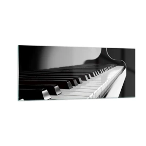 Tablou pe sticlă - Armonia formelor și a culorilor - 100x40 cm