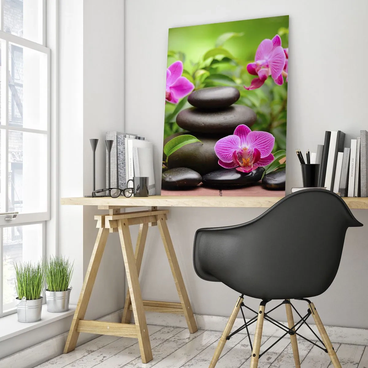 Tablou pe sticlă - Piramida de liniște - 50x70 cm