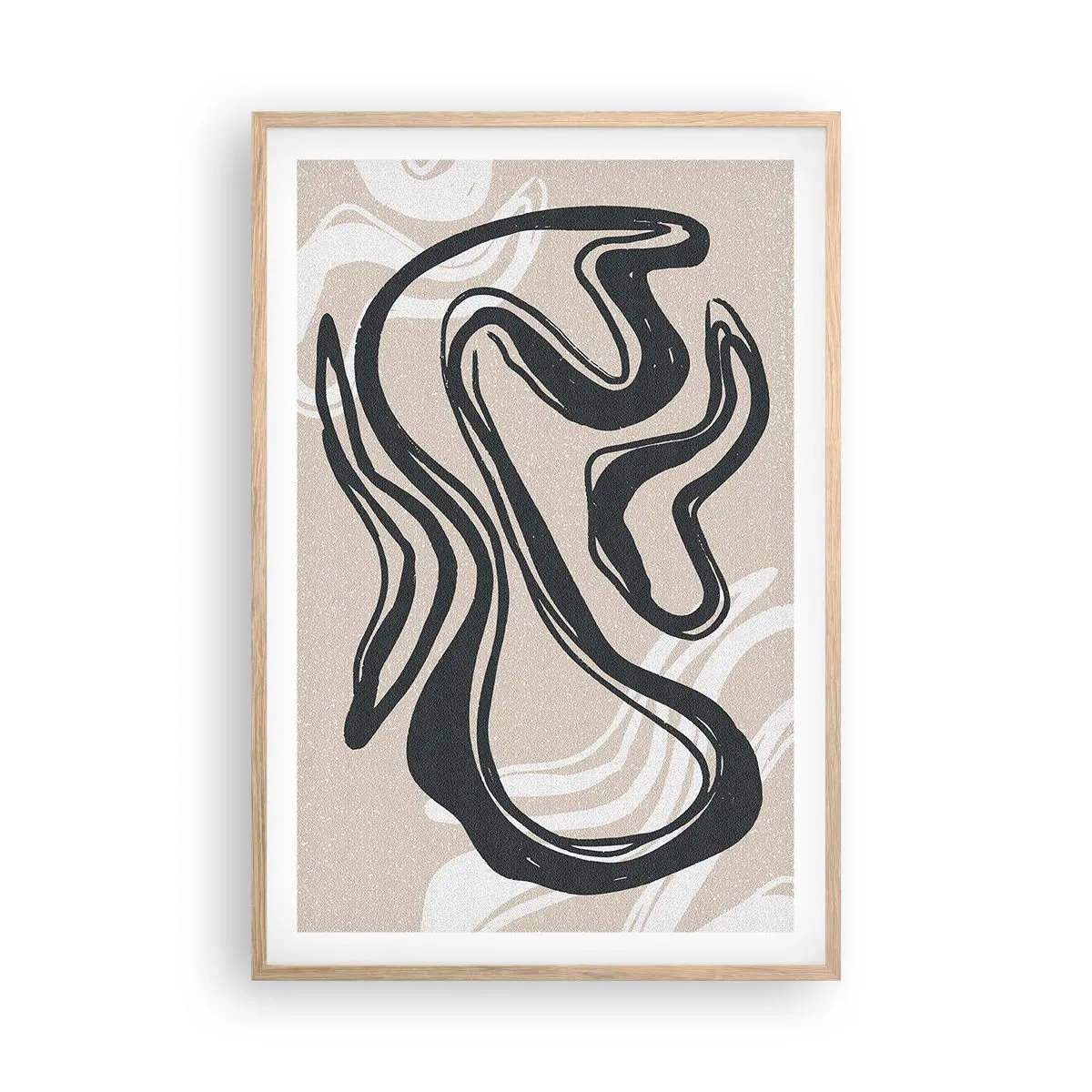 Poster în ramă de stejar deschis - Expresie multiplicată - 61x91 cm