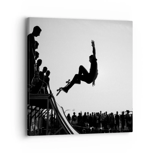 Tablou pe pânză - Eroi și spectatori - 40x40 cm