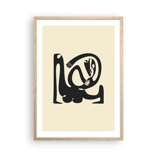 Poster în ramă de stejar deschis - Aproape Picasso - 50x70 cm