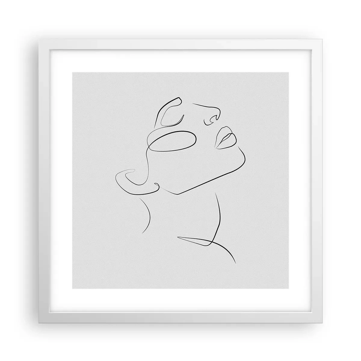 Poster în ramă albă - Meandrele unui vis - 40x40 cm