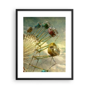 Poster în ramă neagră - Hai la distracție… - 40x50 cm