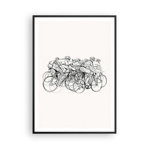 Poster în ramă neagră - Mână în mână - 70x100 cm