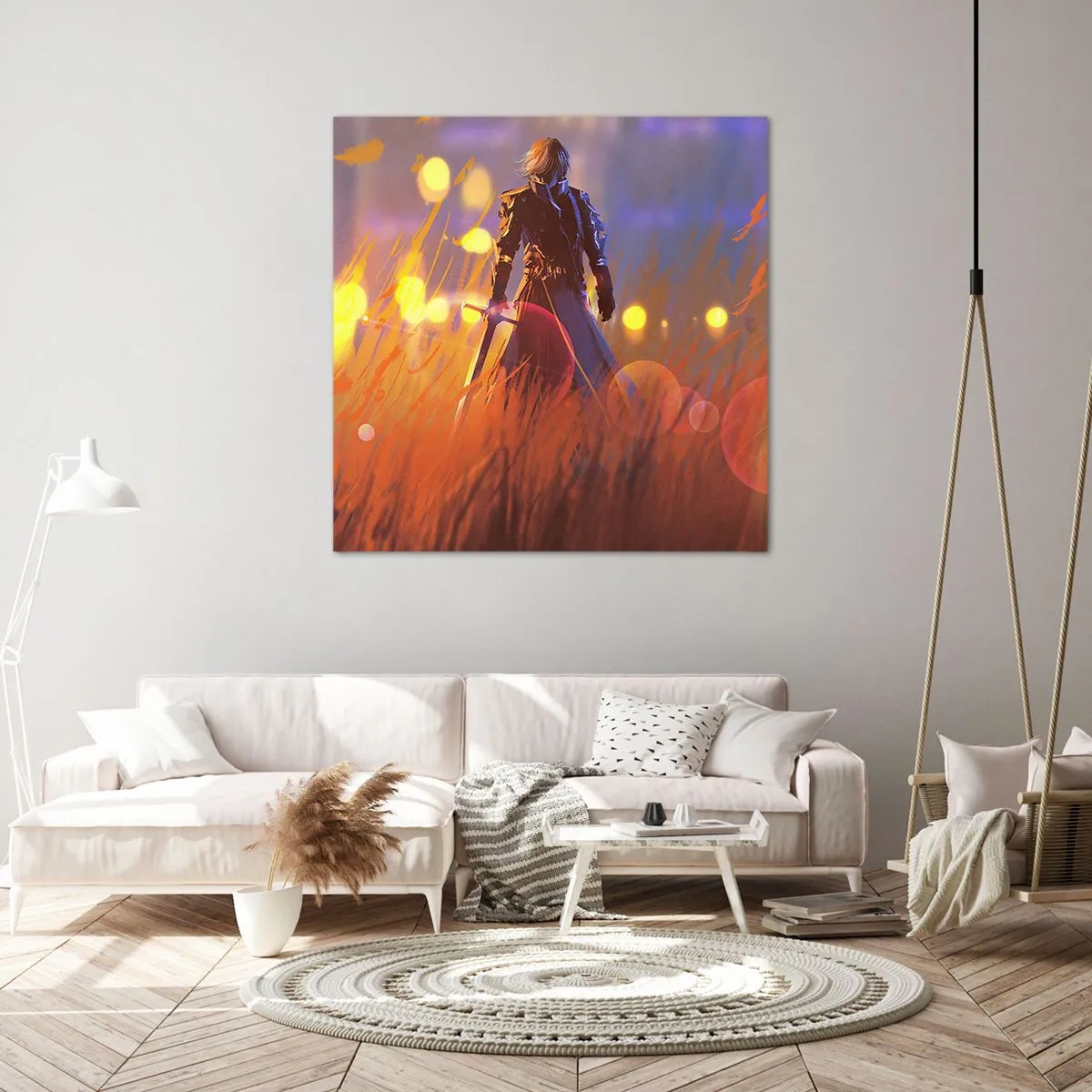 Tablou pe pânză - Cavalerul greșit - 40x40 cm