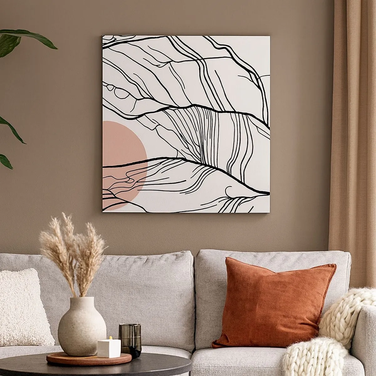 Tablou pe pânză - Într-o rețea de crengi - 30x30 cm