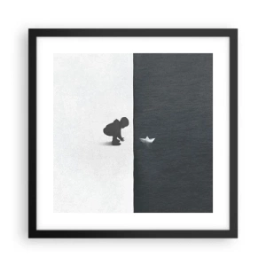 Poster în ramă neagră - Marea expediție - 40x40 cm