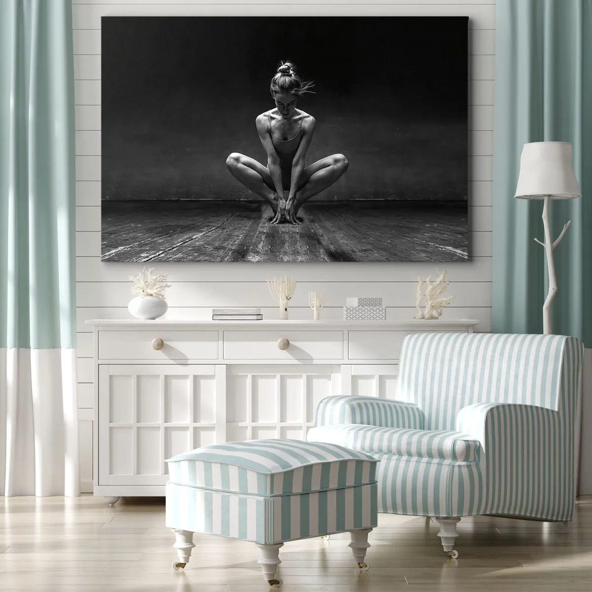 Tablou pe pânză - Energie de dans concentrată - 120x80 cm